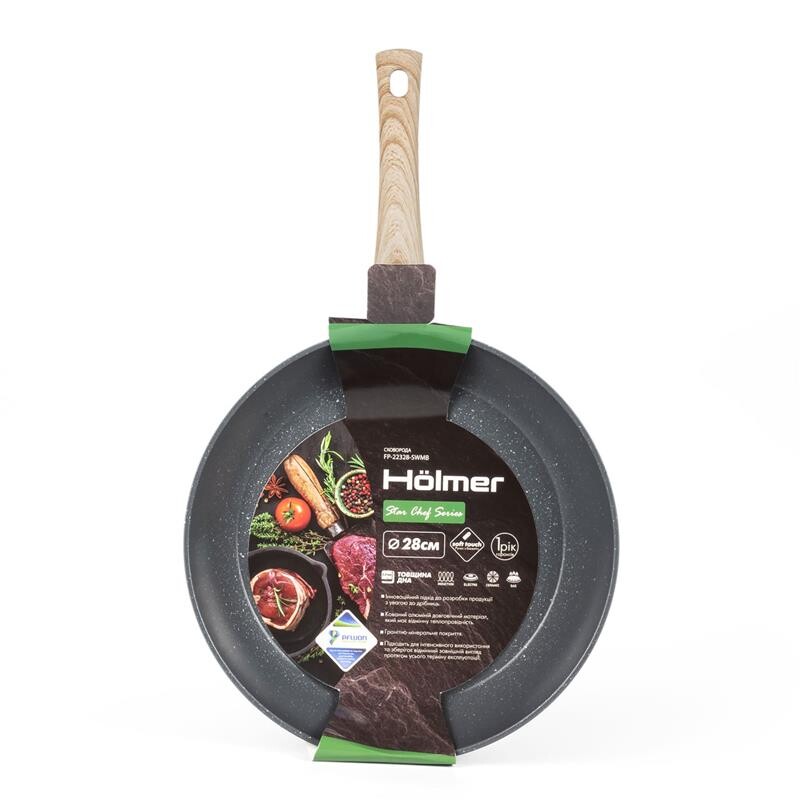 Сковорода кованая Holmer FP-22328-SWMB Star Chef 28 см