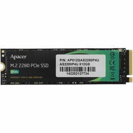 Накопитель SSD  512GB Apacer AS2280P4U M.2 2280 PCIe 3.0 x4 3D TLC (AP512GAS2280P4U-1)