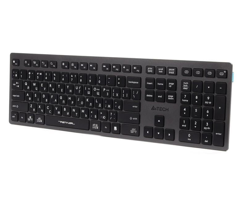 Клавіатура бездротова A4Tech FBX50C Grey