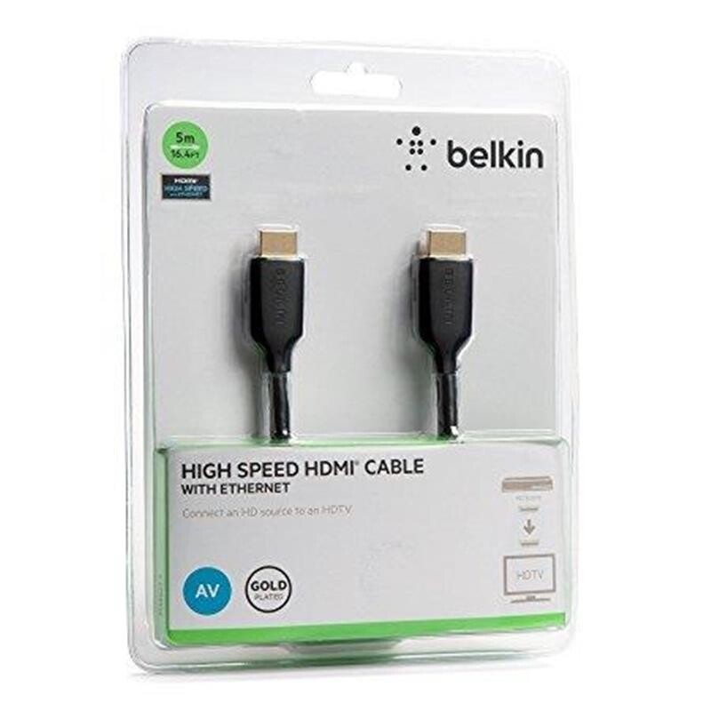 Кабель Belkin HDMI - HDMI V 2.0, (M/M), 5 м, Black (F3Y021bt5M)