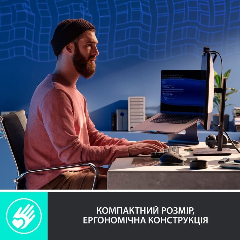 Клавиатура беспроводная Logitech MX Mechanical Mini Bluetooth Illuminated Graphite (920-010782)