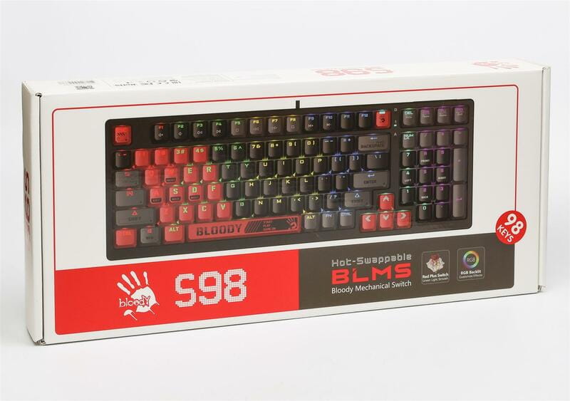 Клавиатура Bloody S98 Sports Red