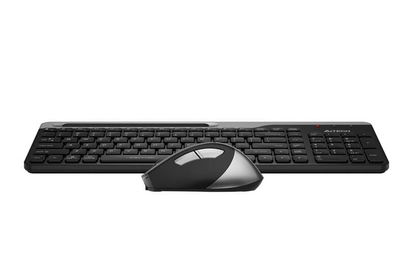 Комплект (клавіатура, миша) бездротовий A4Tech FB2535CS Smoky Grey
