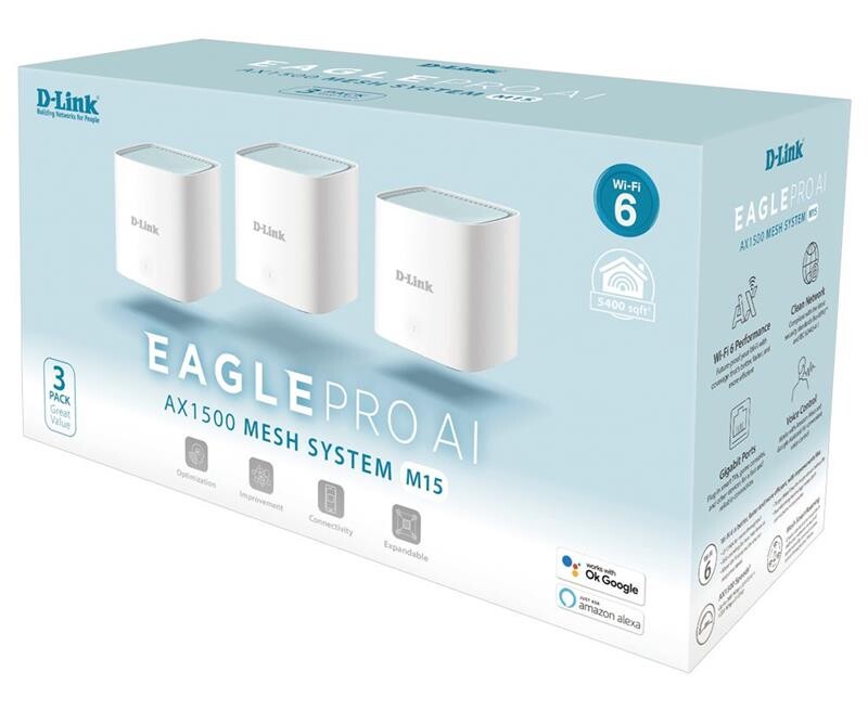 Wi-Fi Mesh-система D-Link M15-3 Eagle Pro AI
