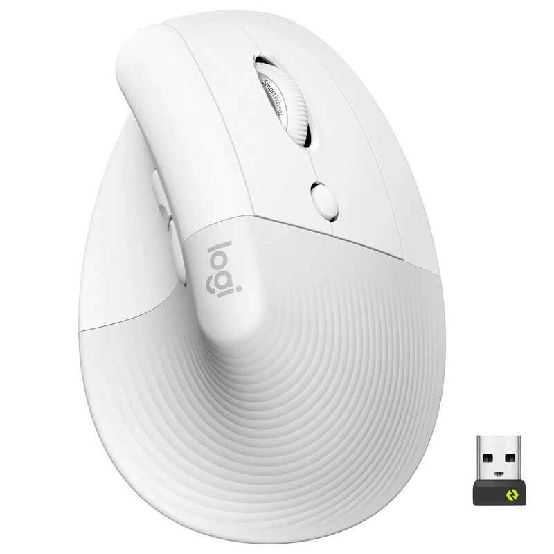 Миша бездротова Logitech Lift Vertical Ergonomic White (910-006475)