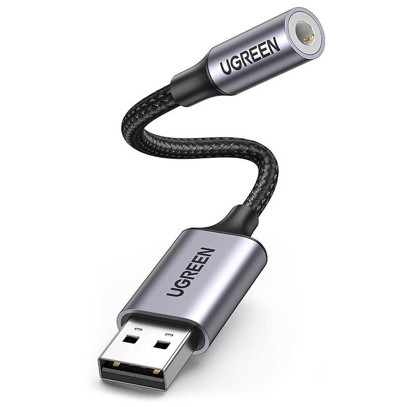 Звукова карта Ugreen CM477 Gray (30757)