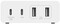 Фото - Мережевий зарядний пристрій Belkin Home Charger 108W Dual USB-С/USB-A (WCH010VFWH) | click.ua