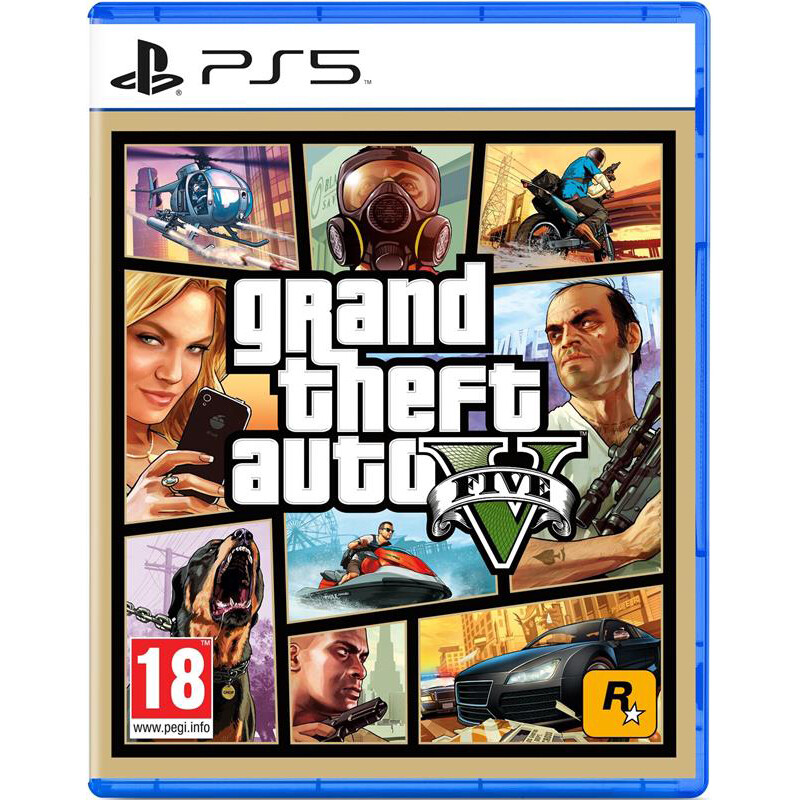 Игра Grand Theft Auto V для PlayStation 5, Blu-Ray диск (5026555431842)