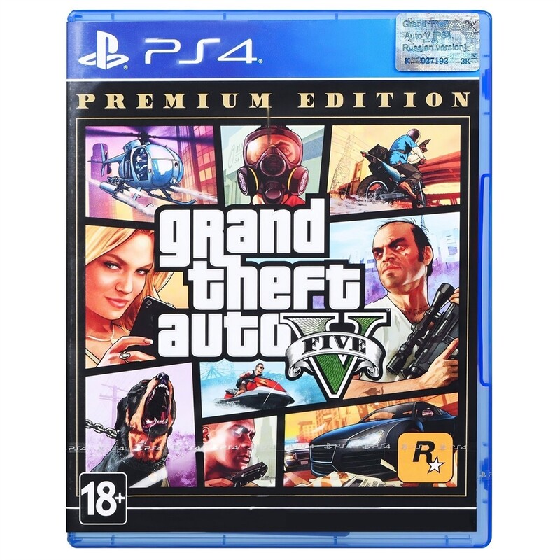 Гра Grand Theft Auto V Premium Edition для Sony PlayStation 4, Blu-ray (5026555424271)