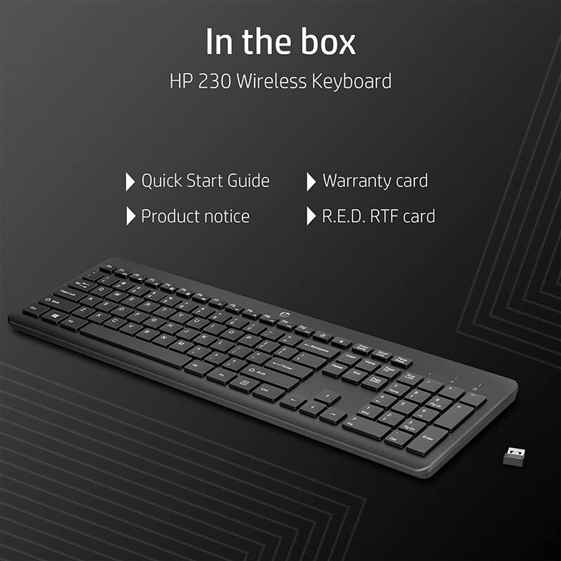 Клавіатура бездротова HP 230 WL Black (3L1E7AA)