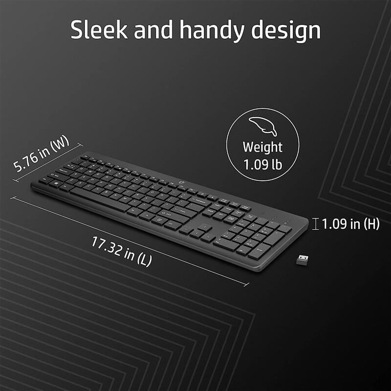 Клавіатура бездротова HP 230 WL Black (3L1E7AA)