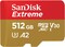 Фото - Карта пам`ятi MicroSDXC512GB C10 UHS-I SanDisk Extreme V30 U3 R190/W130MB/s + SD (SDSQXAV-512G-GN6MA) | click.ua