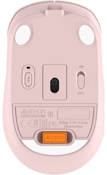 Мышь беспроводная A4Tech Fstyler FB10C Pink USB
