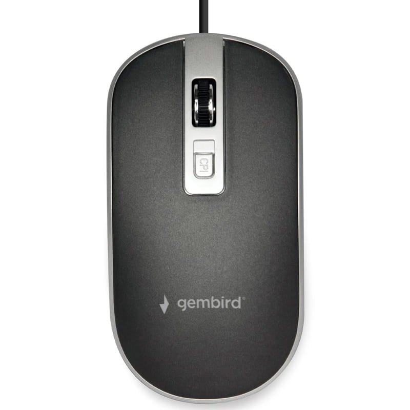 Миша Gembird MUS-4B-06-BS Black/Silver