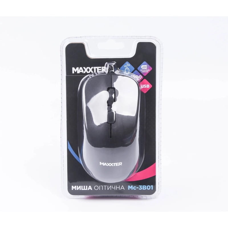 Мышь Maxxter Mc-3B01 Black