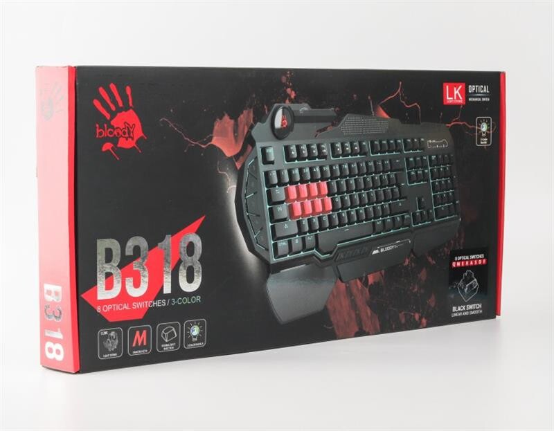 Клавиатура Bloody B318 LK Black USB