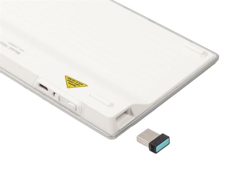 Клавиатура беспроводная A4Tech Fstyler FBX51C White