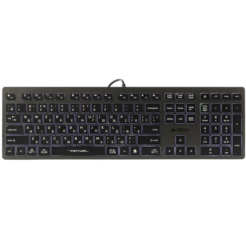Клавіатура A4Tech Fstyler FX60H Grey White Backlit