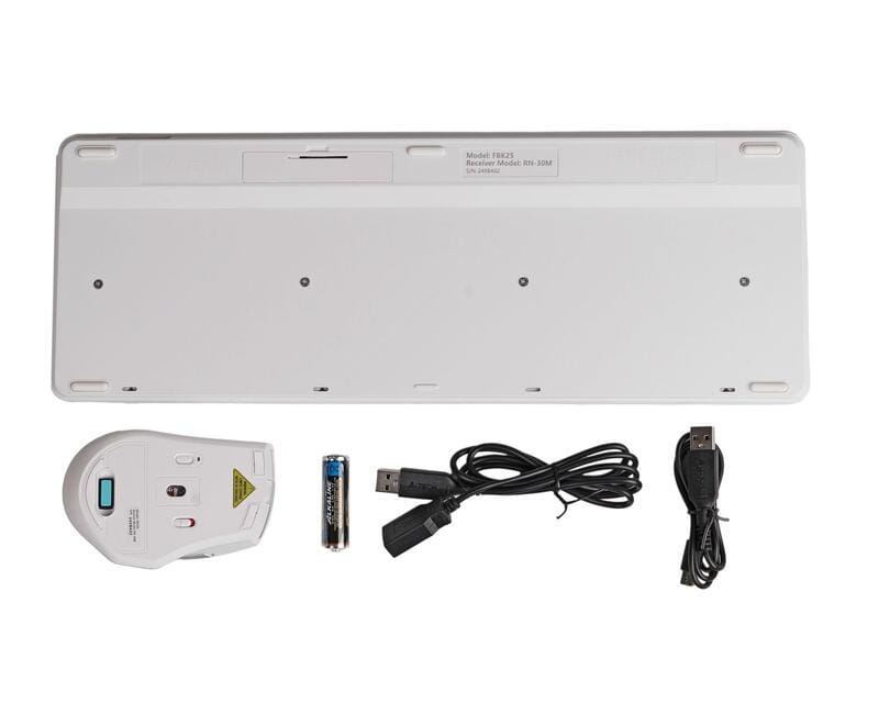 Комплект (клавіатура, миша) бездротовий A4Tech FB2535C Icy White