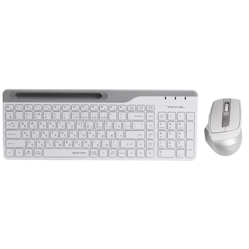 Комплект (клавіатура, миша) бездротовий A4Tech FB2535C Icy White