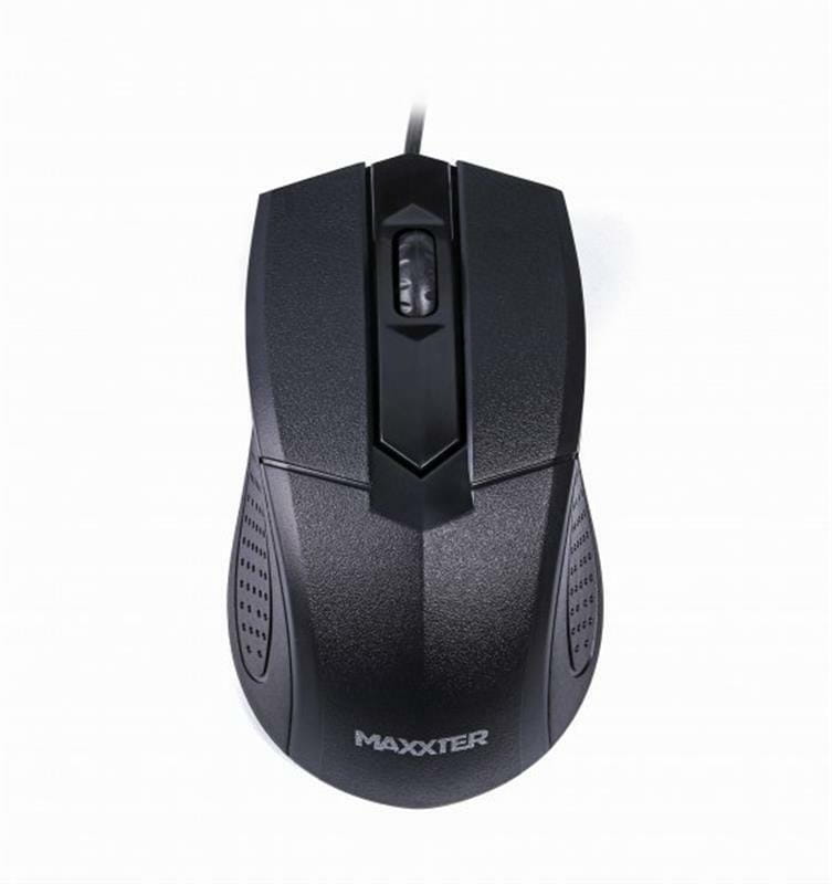 Комплект (клавіатура, миша) Maxxter KMS-CM-02-UA Black