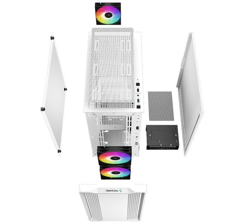 Корпус DeepCool CC360 White ARGB (R-CC360-WHAPM3-G-1) без БЖ