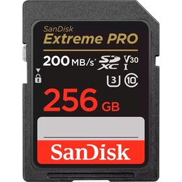 Карта пам`яті SDXC 256GB UHS-I/U3 Class 10 SanDisk Extreme Pro V30 R200/W140MB/s 4K (SDSDXXD-256G-GN4IN)