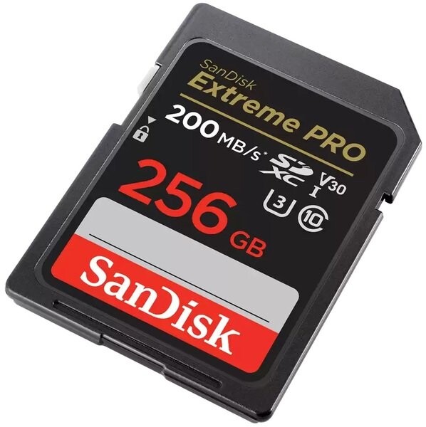 Карта пам`яті SDXC 256GB UHS-I/U3 Class 10 SanDisk Extreme Pro V30 R200/W140MB/s 4K (SDSDXXD-256G-GN4IN)