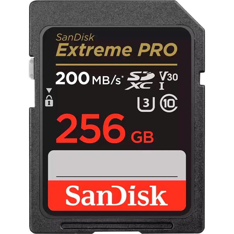 Карта пам`яті SDXC 256GB UHS-I/U3 Class 10 SanDisk Extreme Pro V30 R200/W140MB/s 4K (SDSDXXD-256G-GN4IN)