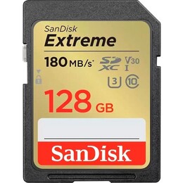 Карта пам`яті SDXC 128GB UHS-I/U3 Class 10 SanDisk Extreme V30 R180/W90MB/s 4K (SDSDXVA-128G-GNCIN)