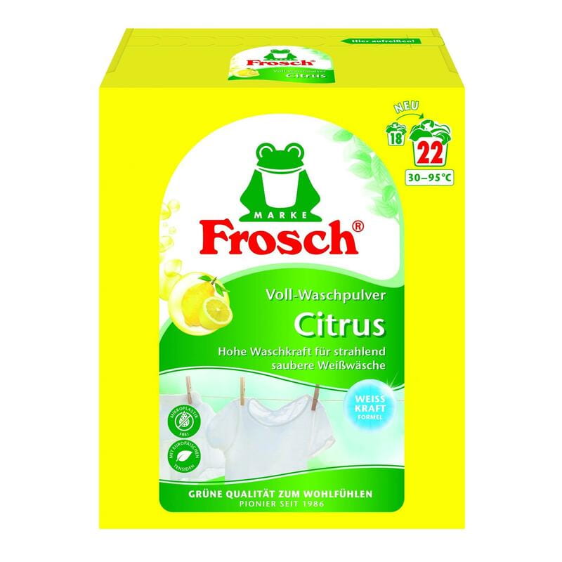 Пральний порошок-концентрат Frosch Цитрус 1450 г (4001499960260)