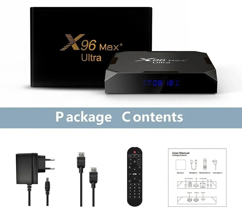 Smart-приставка X96 MAX+ Ultra Android TV (905x4/4GB/64GB)