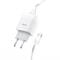 Фото - Зарядное устройство Hoco C72A Glorious (1USB, 2.1А) White (6931474713018) + кабель Type-C | click.ua