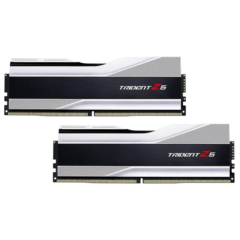 Модуль памяти DDR5 2x32GB/6000 G.Skill Trident Z5 Silver (F5-6000J3238G32GX2-TZ5S)