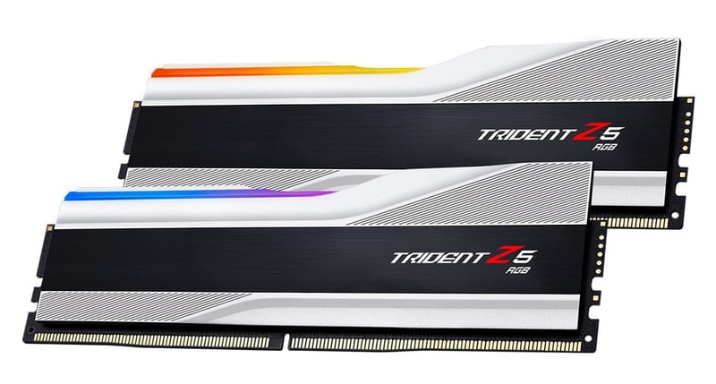 Модуль памяти DDR5 2x16GB/8000 G.Skill Trident Z5 RGB Silver (F5-8000J3848H16GX2-TZ5RS)