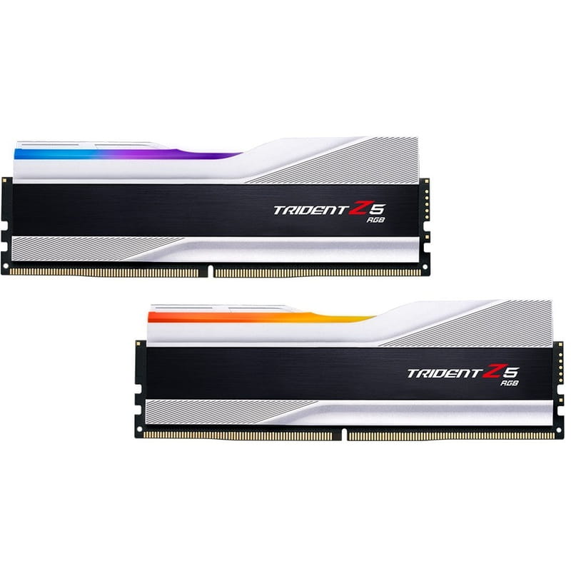 Модуль памяти DDR5 2x16GB/8000 G.Skill Trident Z5 RGB Silver (F5-8000J3848H16GX2-TZ5RS)