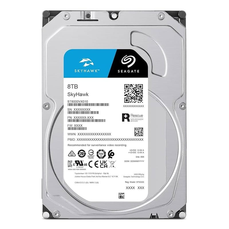 Накопитель HDD 3.5" SATA 8.0TB Seagate SkyHawk Surveillance 5400rpm 256MB (ST8000VX010)