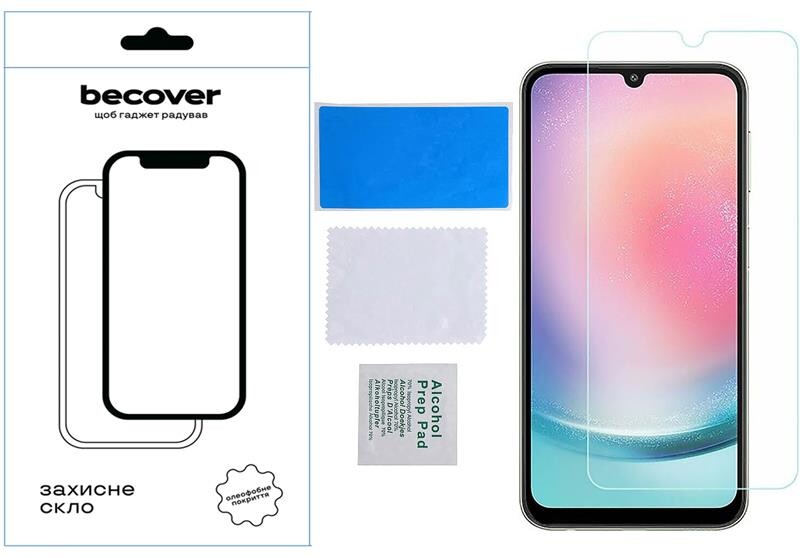 Защитное стекло BeCover для Samsung Galaxy A14 SM-A145/A14 5G SM-A146 Crystal Clear Glass 3D (709260)