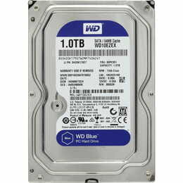 Накопитель HDD SATA 1.0TB WD Blue 7200rpm 64MB (WD10EZEX) Refurbished