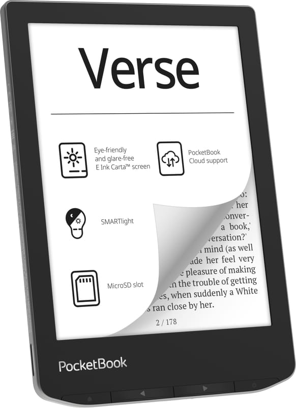 Электронная книга PocketBook 629 Verse Mist Grey (PB629-M-CIS)