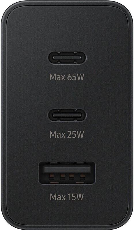 Мережевий зарядний пристрій Samsung Trio 65W Black (EP-T6530NBEGRU)
