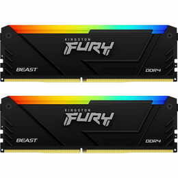 Модуль пам`яті DDR4 2x16GB/3200 Kingston Fury Beast RGB Black (KF432C16BB12AK2/32)