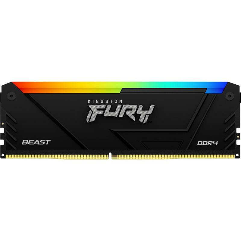 Модуль пам`яті DDR4 2x16GB/3200 Kingston Fury Beast RGB Black (KF432C16BB12AK2/32)
