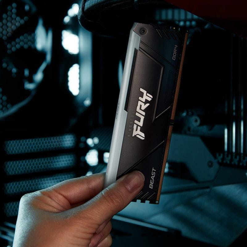 Модуль пам`яті DDR4 2x16GB/3200 Kingston Fury Beast RGB Black (KF432C16BB12AK2/32)