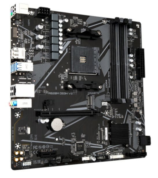 Материнская плата Gigabyte A520M DS3H V2 Socket AM4