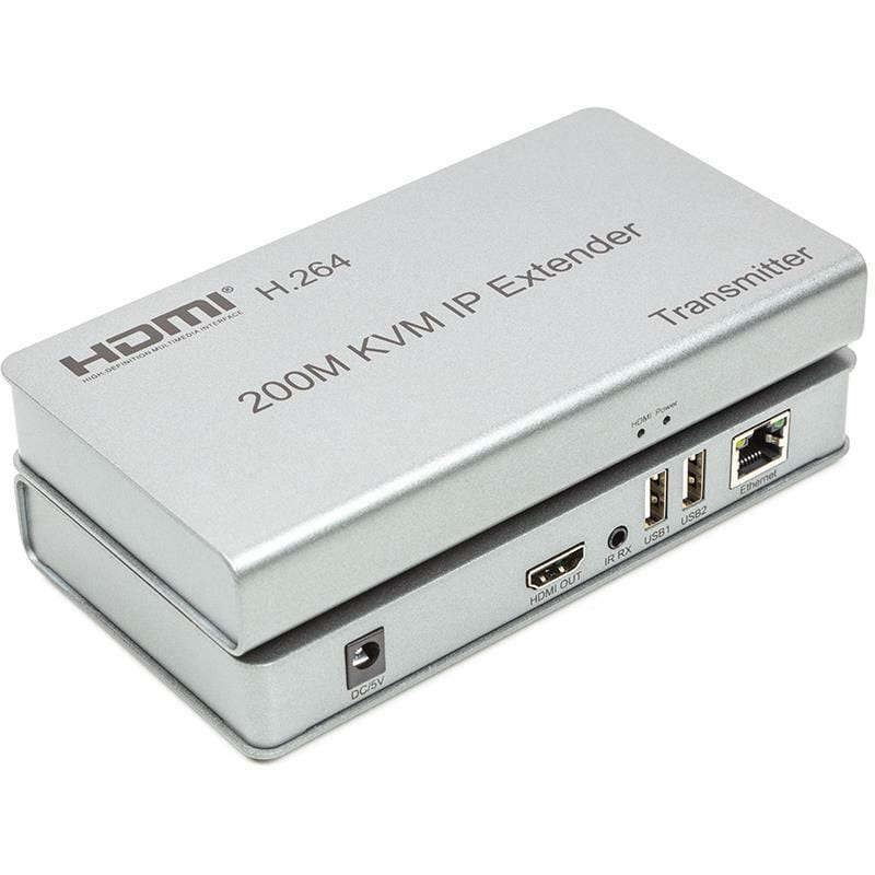 Удлинитель HDMI сигнала PowerPlant HDMI 1080P/60hz, до 200м, через CAT5E/6 (HDES200-KVM) (CA912940)
