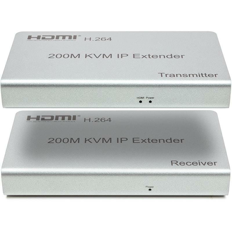 Удлинитель HDMI сигнала PowerPlant HDMI 1080P/60hz, до 200м, через CAT5E/6 (HDES200-KVM) (CA912940)