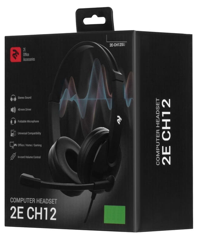 Гарнітура 2E CH12 Black (2E-CH12SJ)
