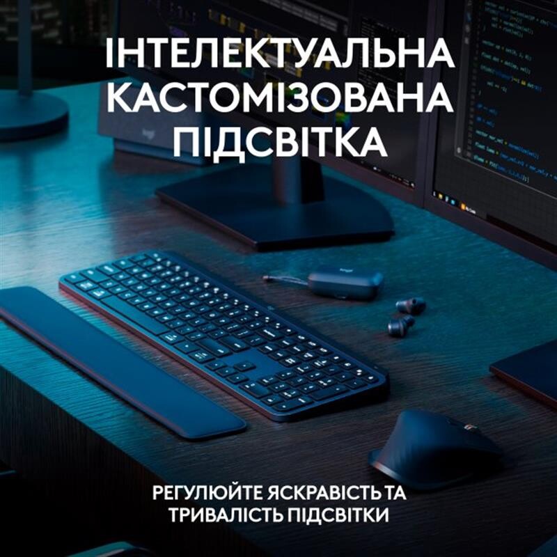 Клавиатура беспроводная Logitech MX Keys S Graphite (920-011593)