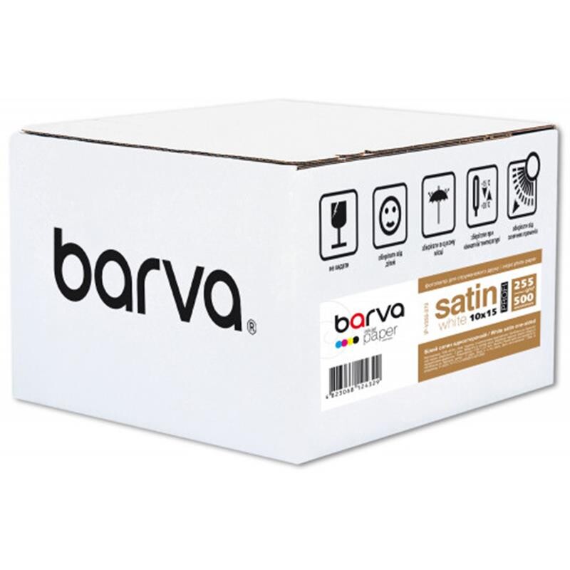 Фотобумага Barva Profi белый сатин 255г/м2 10х15см 500л (IP-V255-272)